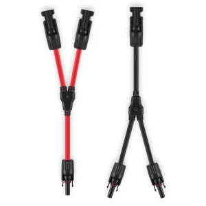 Y3 Solar Panel Adapter 30A Cable Connectors Splitter 2 Way MCX Connector Solar Panel MC Connector Copper Contact Power