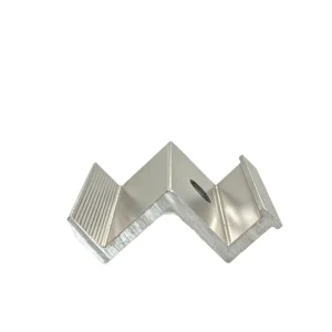 Yuxin Solar PV BIPV Gutter Bracket Accessories Photovoltaic Waterproof Hot Dip Galvanized Aluminum Alloy Edge Pressing Flat Roof