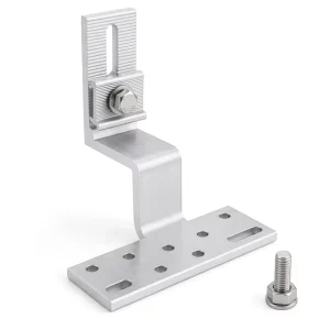 Zhongxin Brand Anodized Solar Power Station Solar Track Accessories Solar Bracket Kit Roof Hook Guide Rail End Cover Connector