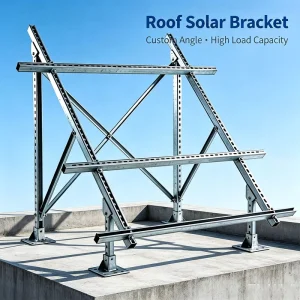 Zinc Aluminum Magnesium Solar Bracket for Floating Water & Ground Installation Integrated Photovoltaic Racking Support Frame