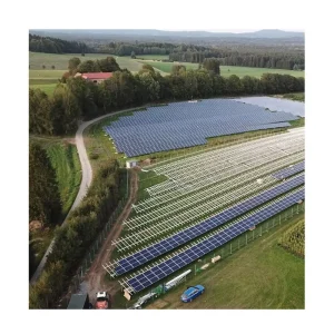 Zinc Aluminum Magnesium Steel Solar PV Panel Ground Mounting System 25 Year Warranty Commercial