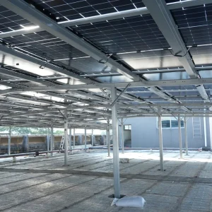 Zn Al Mg Coated BIPV Solar Mounting System No Welding 16 Typhoon Resistant Modular Prefab Support for Solar Panels