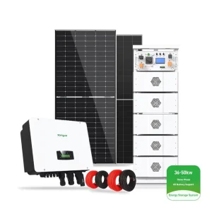 Zonyue High Quality 36kw 40kw 50kw Solar System with 3phase 380V PV Inverter High Voltage Battery for Home Use