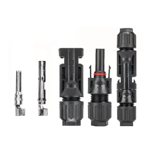 用于太阳能电池板和光伏系统的太阳能连接器 太阳能插头电缆连接器 (公母)